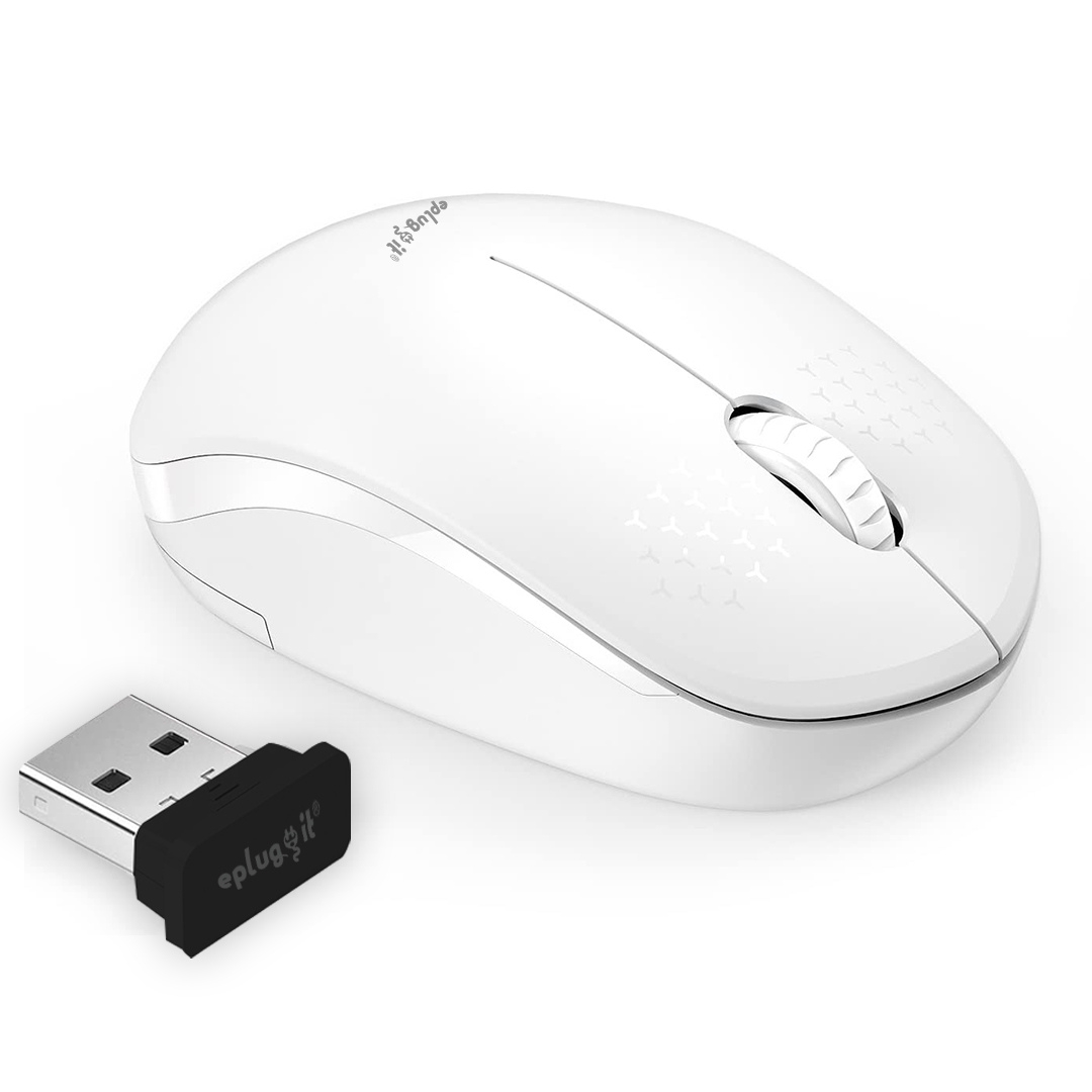 Eplugit Wireless Mouse White Colour