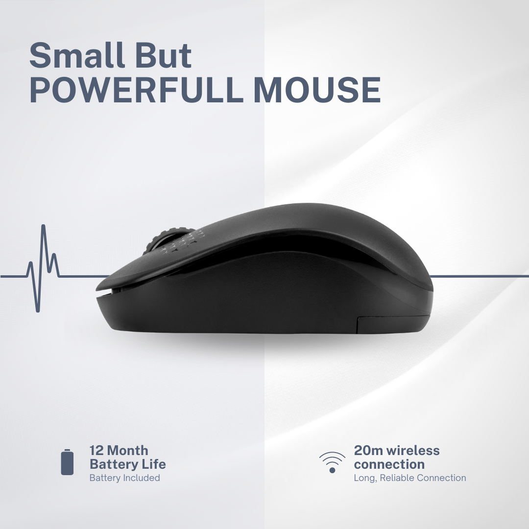 Eplugit Wireless Mouse Black